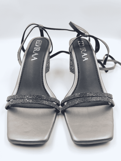 Hexagon Tie up Heels