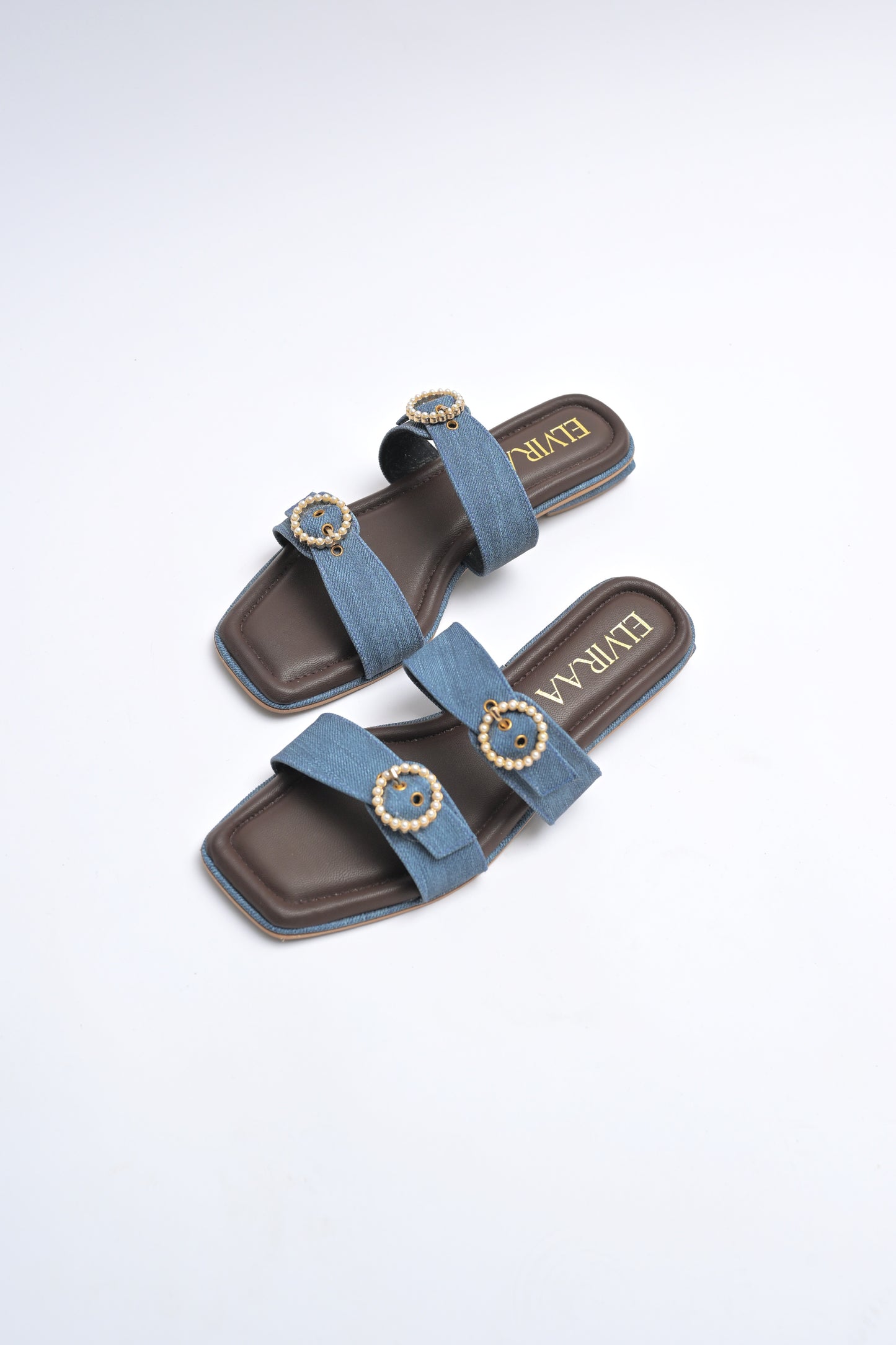 Pearl 2 Buckle Flats
