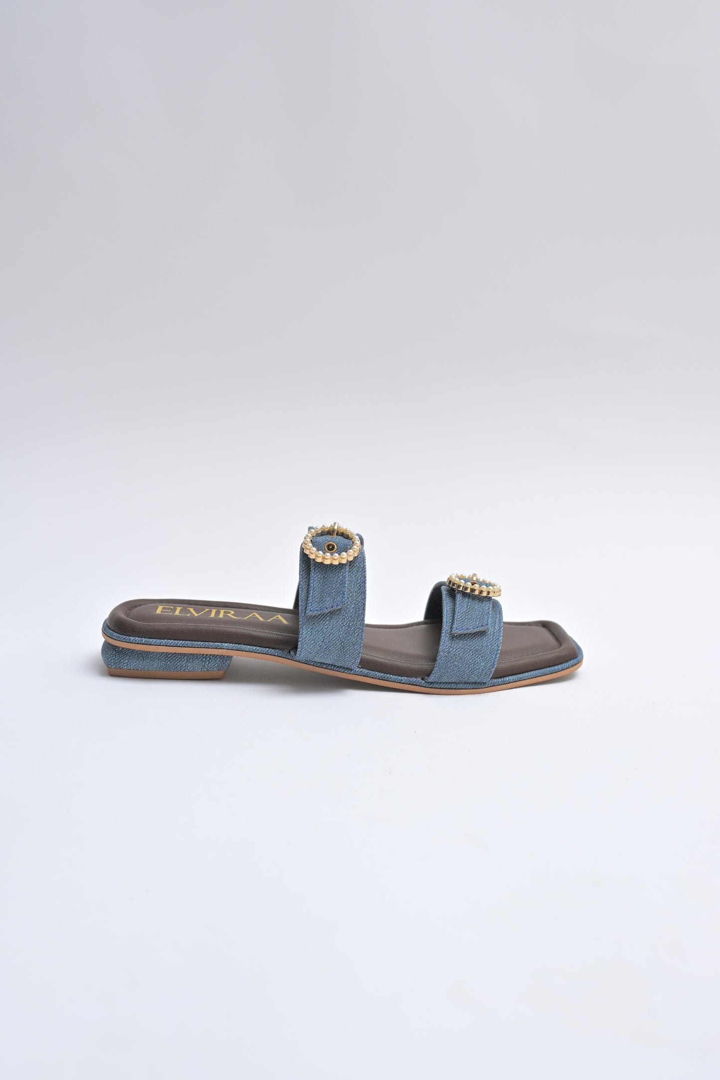 Pearl 2 Buckle Flats