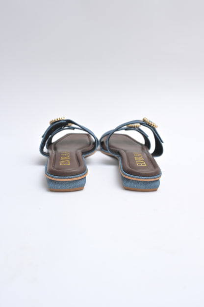 Pearl 2 Buckle Flats