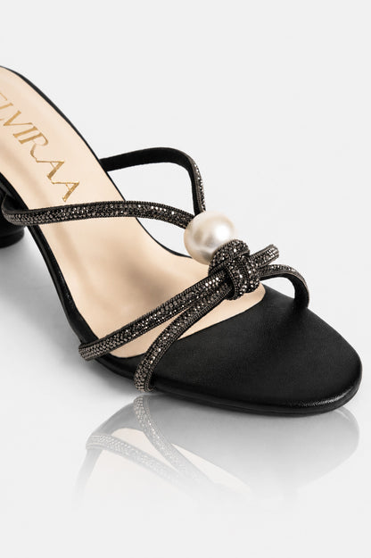 Pearl Rhinestone Heels