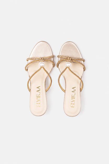 Pearl Rhinestone Heels