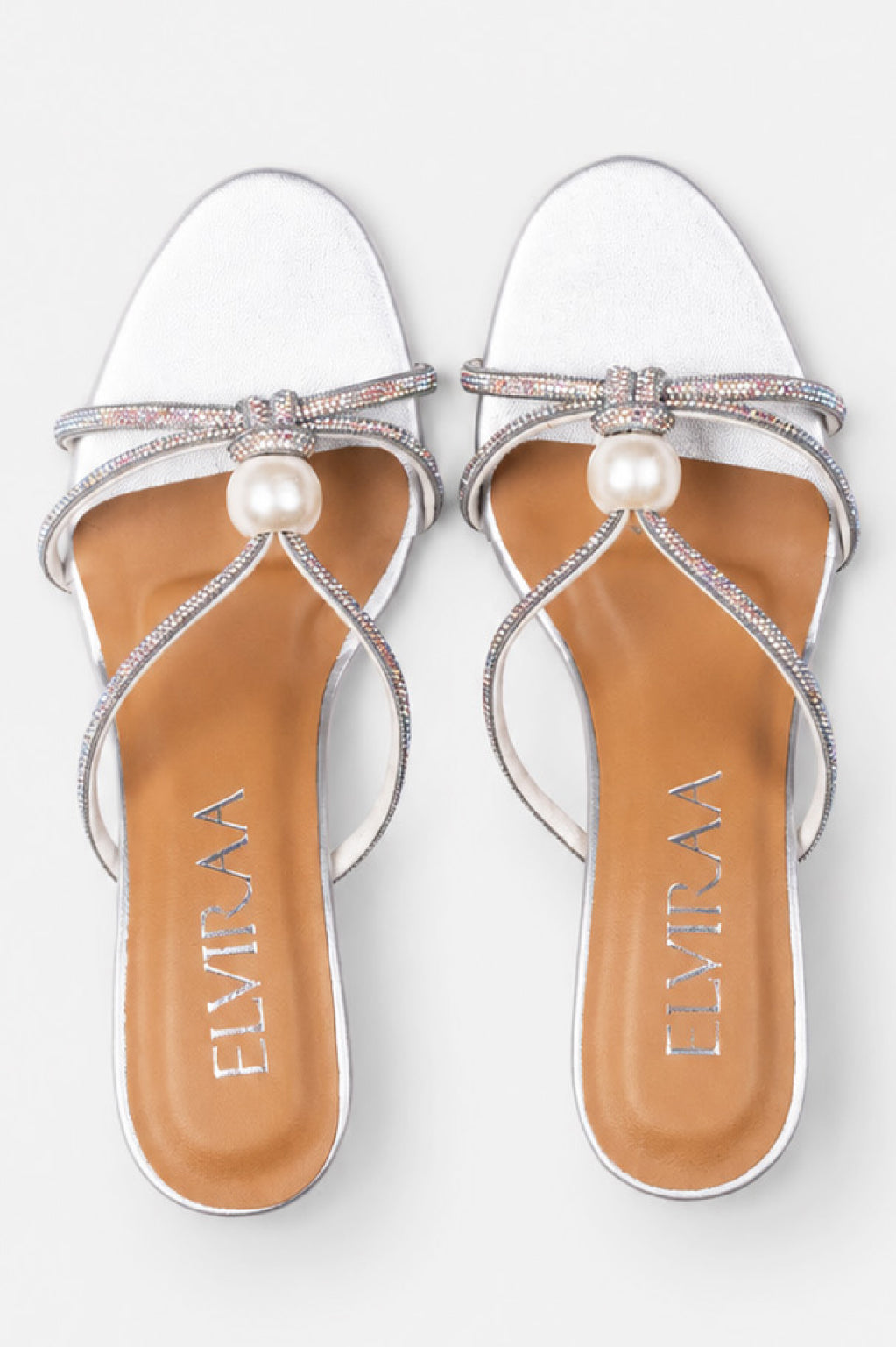 Pearl Rhinestone Heels