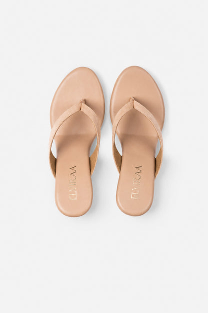 Plain suede wedges