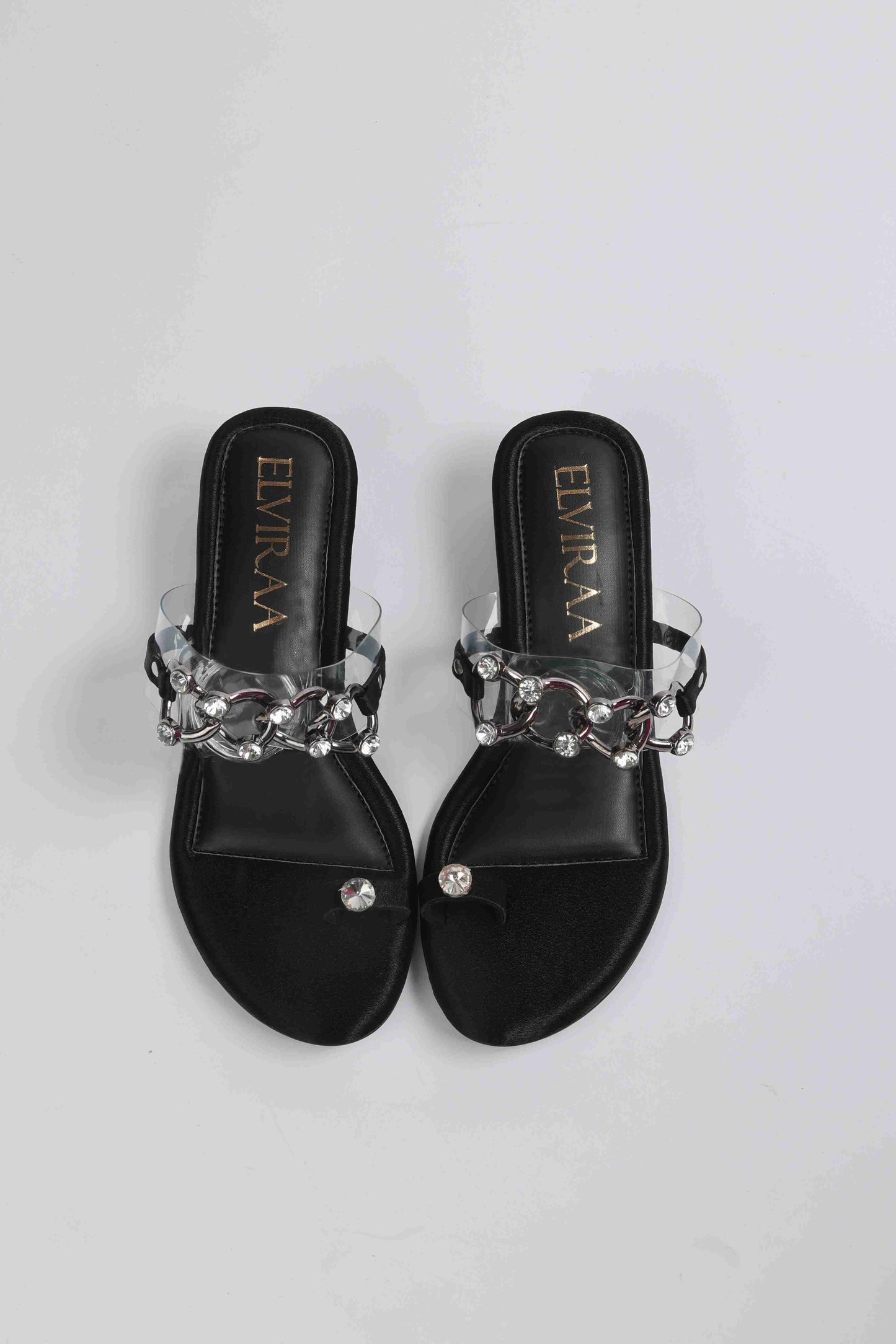 Chain Embellished Heel