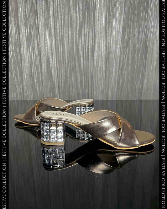 Stone Studded X Strap