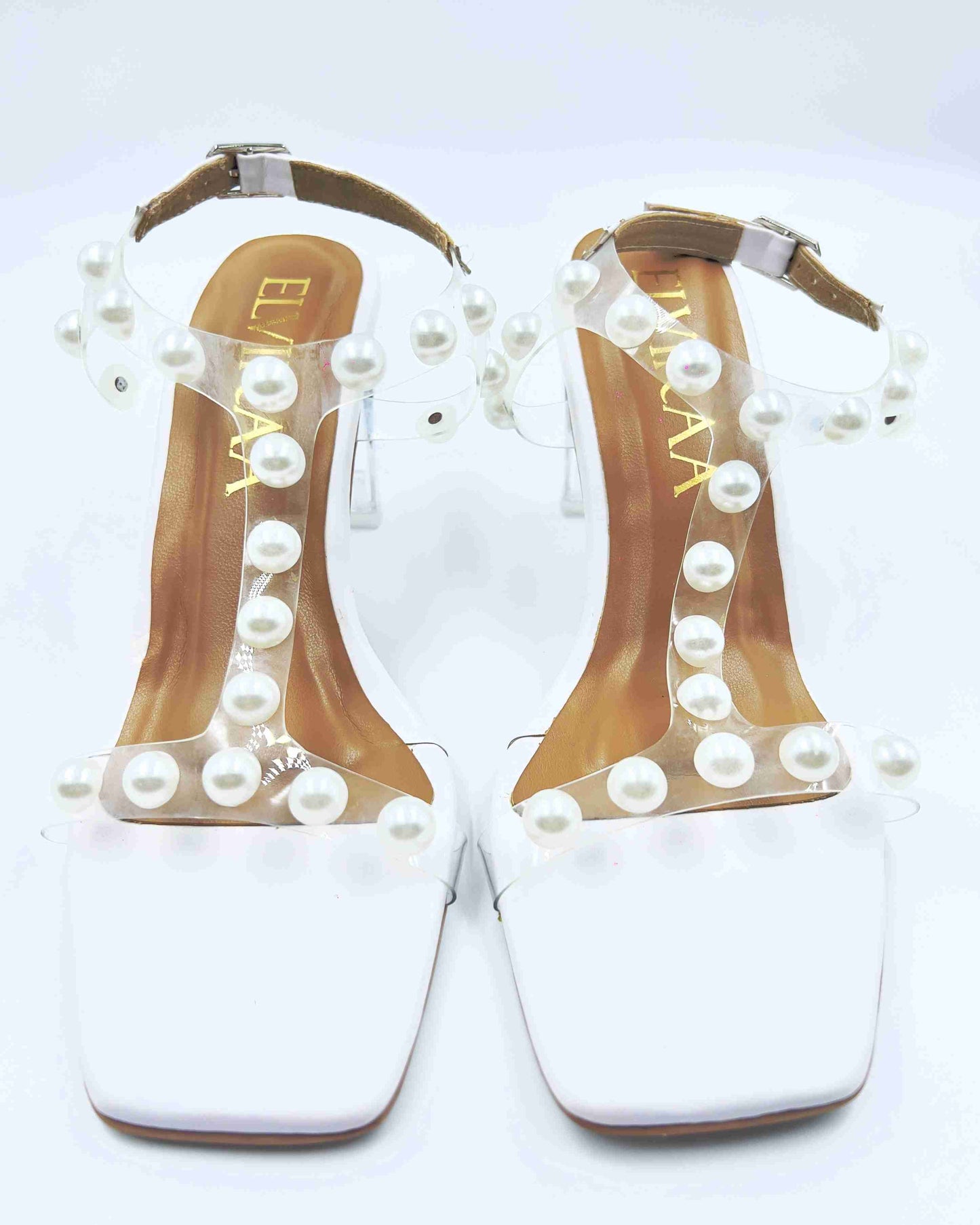 T-strap Pearl Heels