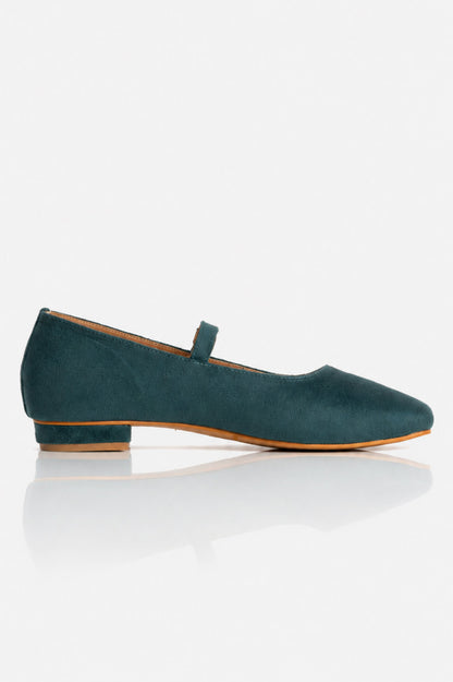 Suede Mary Janes