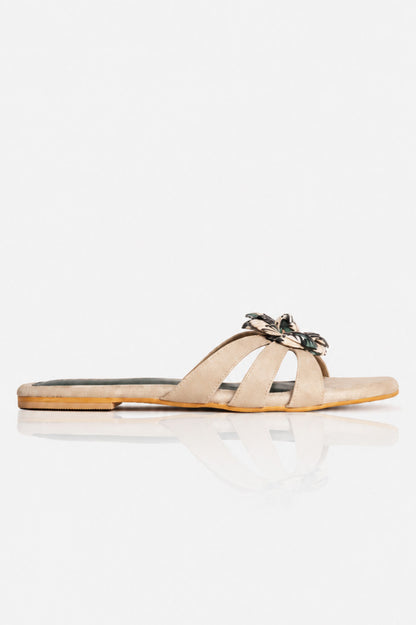 Textured Flower Flats