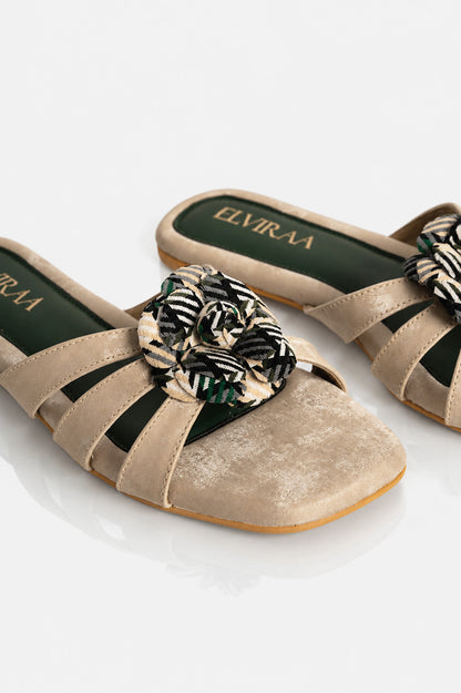 Textured Flower Flats