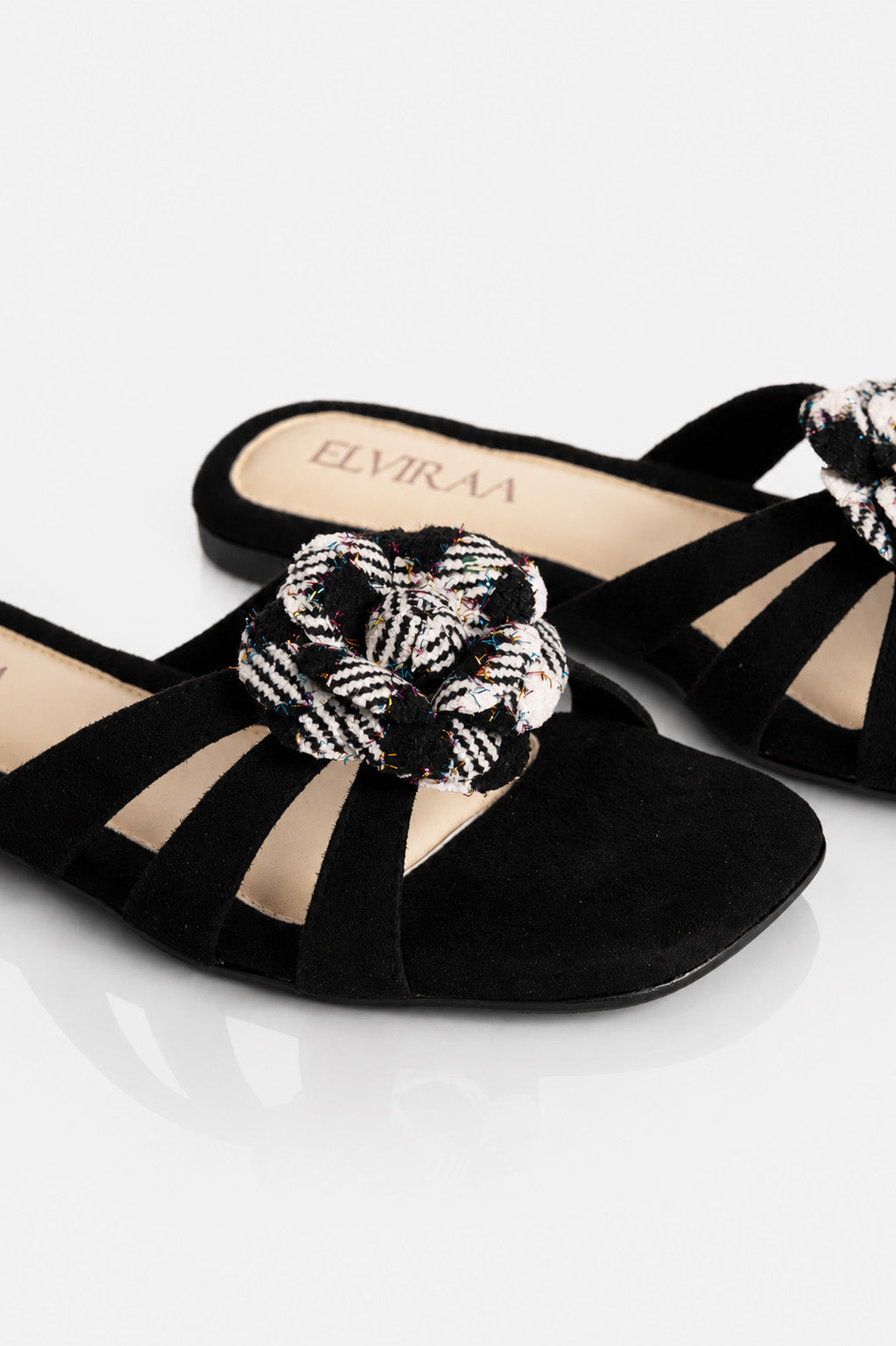 Textured Flower Flats