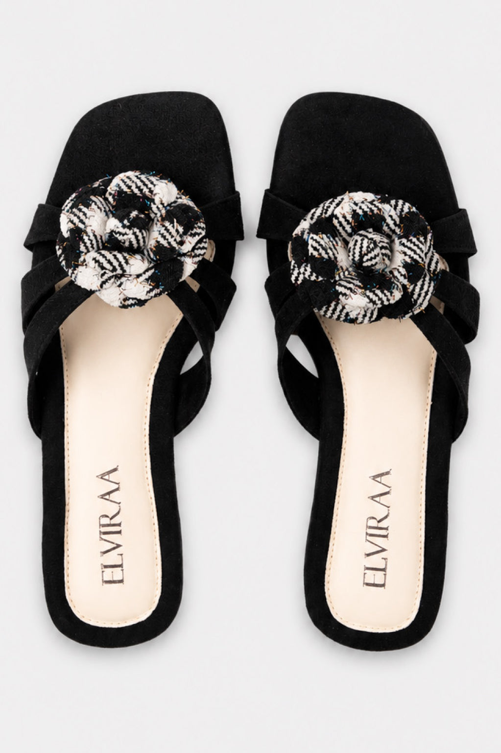 Textured Flower Flats