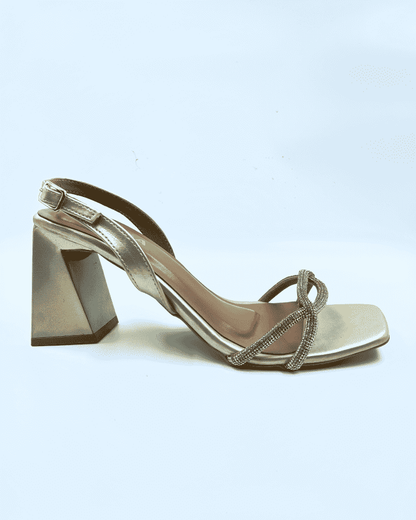 Chain Rhinestone Heels