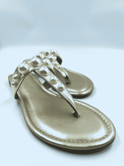 Pearl Thong Flats