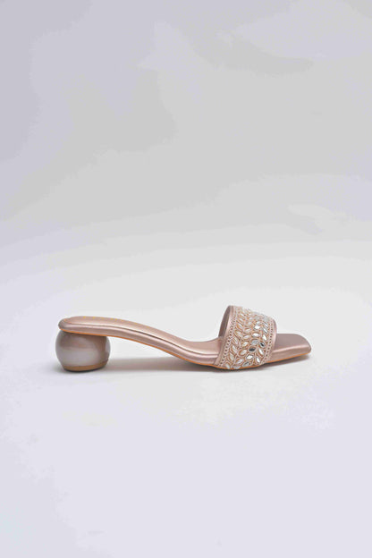 Pearl and Mirror Embriodered Heels