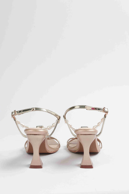Pearl and Stone Embellished Heels