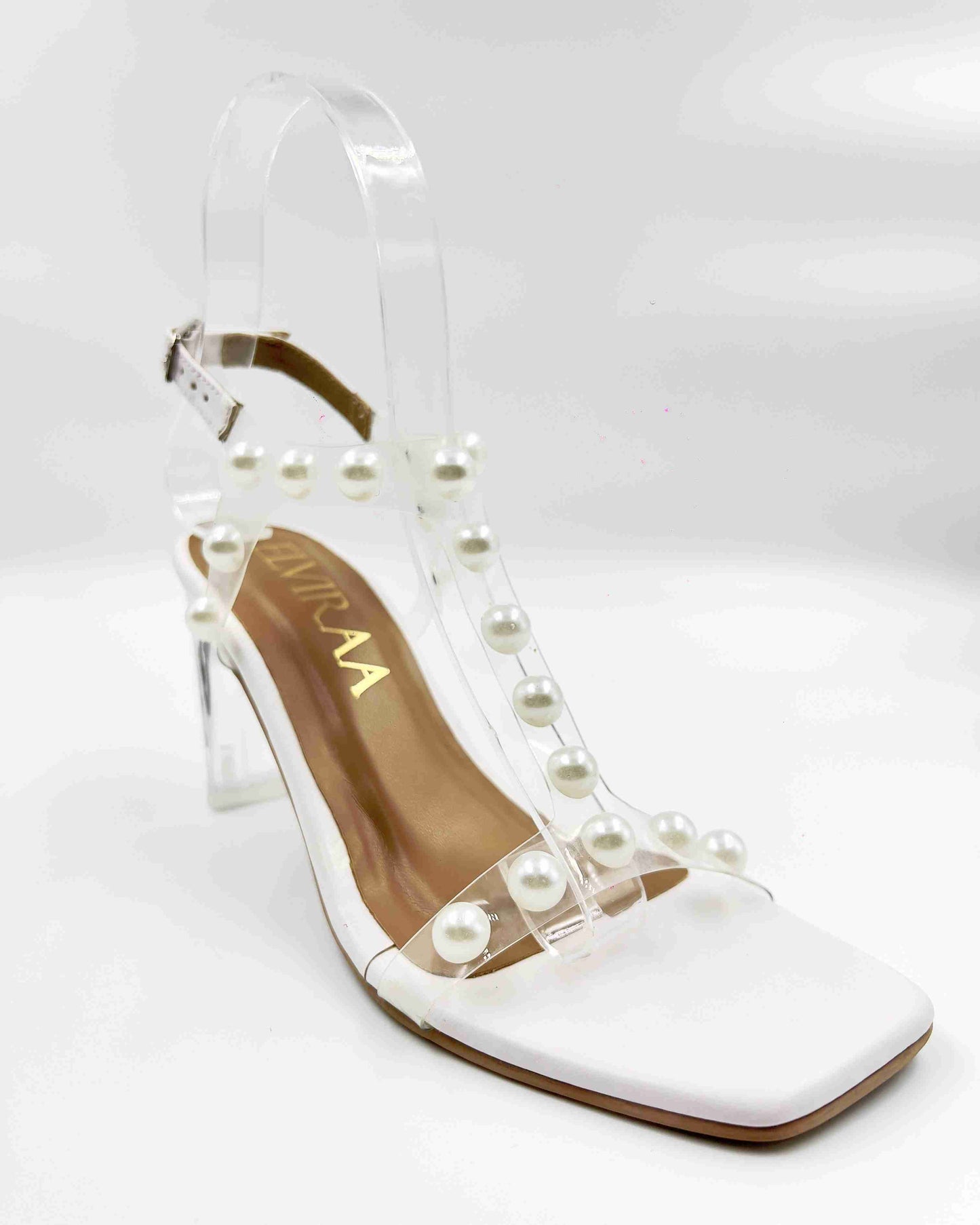 T-strap Pearl Heels
