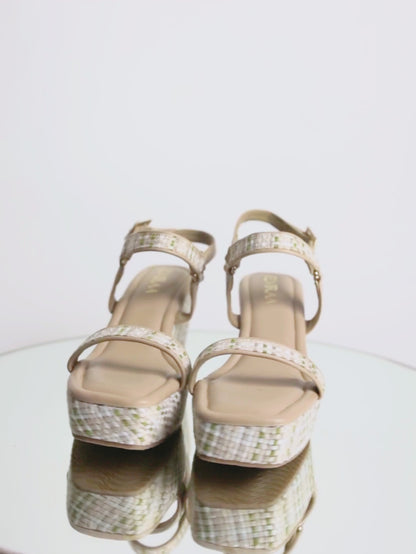 Checked Multicolour Wedges