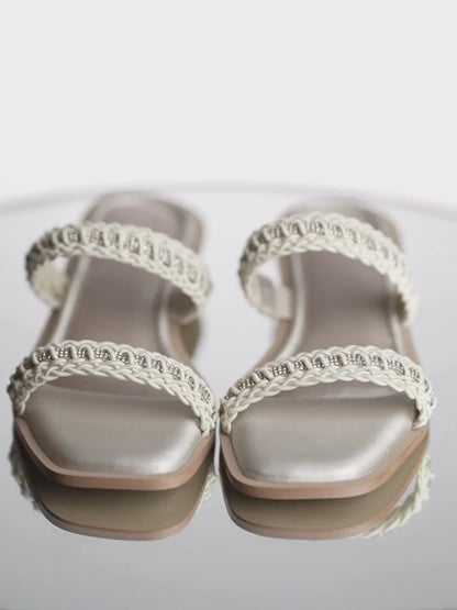 Braided strap Sandals