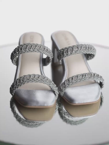 Braided strap Heels