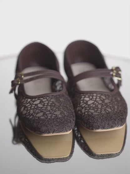 Net Mary Janes