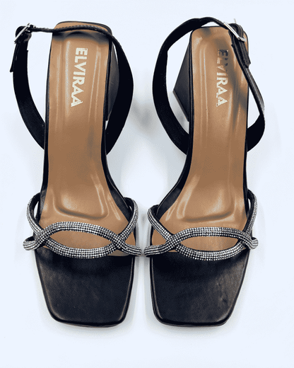 Chain Rhinestone Heels