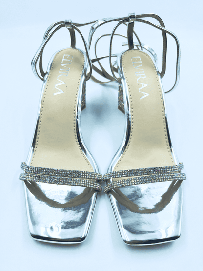 Hexagon Tie up Heels