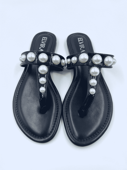 Pearl Thong Flats